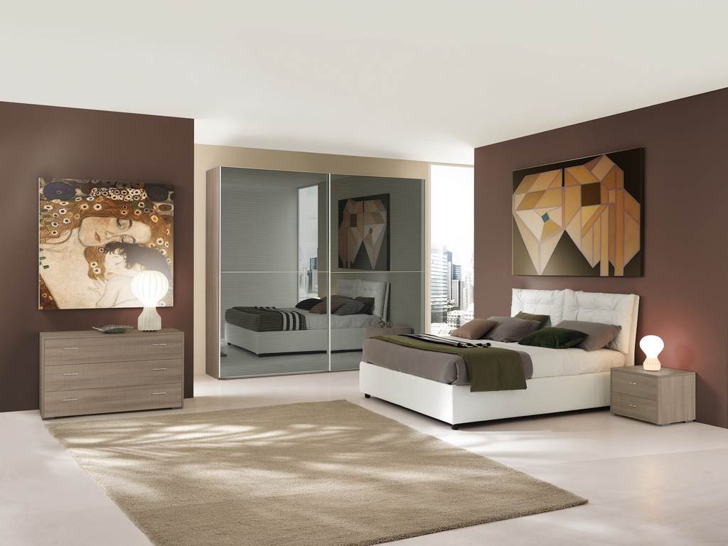 Camere da letto matrimoniali in larice bianco Camere da letto matrimoniali in larice bianco