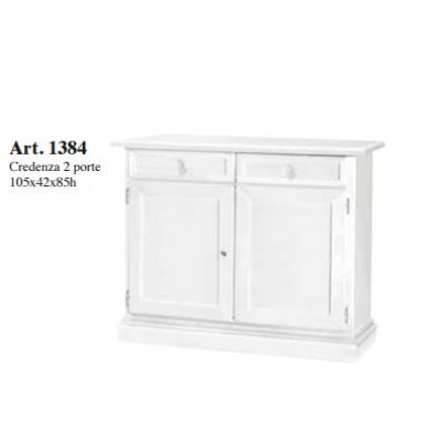 CREDENZA   2   ANTE LACCATA  BIANCA  IN  LEGNO 1384