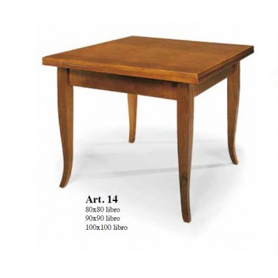 Tavolo in legno quadrato allungabile