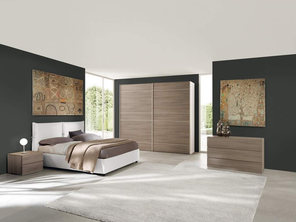 Camere da letto matrimoniali in larice bianco