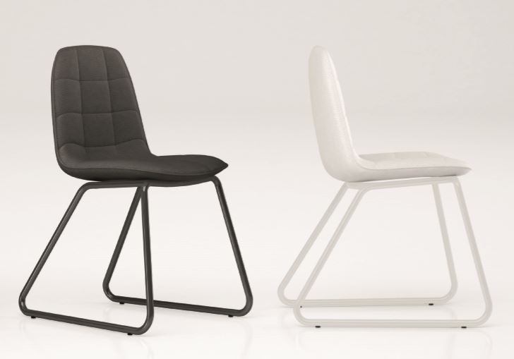 Sedia A Slitta Moderna Con Struttura In Filo Di Metallo Mobili E