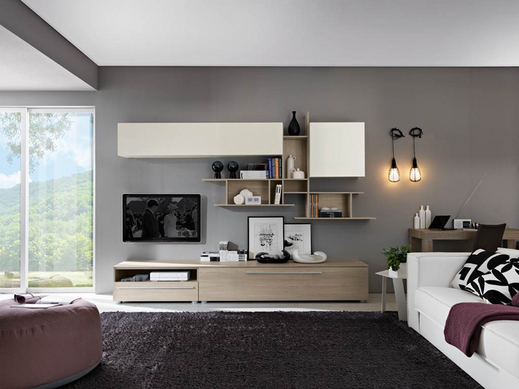 Soggiorno Viola - Arredamento mobili e cucine