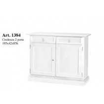 CREDENZA   2   ANTE LACCATA  BIANCA  IN  LEGNO 1384