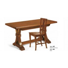 Tavolo in legno gambe fratino finitura Bassano